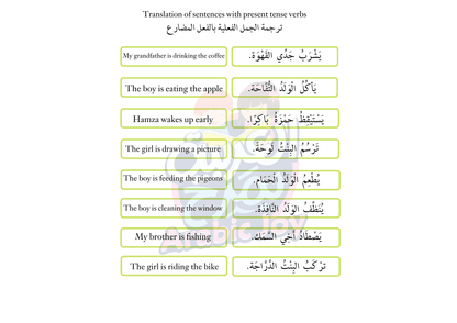 I Can Make a Sentence - Arabic sentence building activity DIGITAL Printable PDF - تنزيل رقمي نشاط بطاقات أنا أركب جملة - Arabic Joy