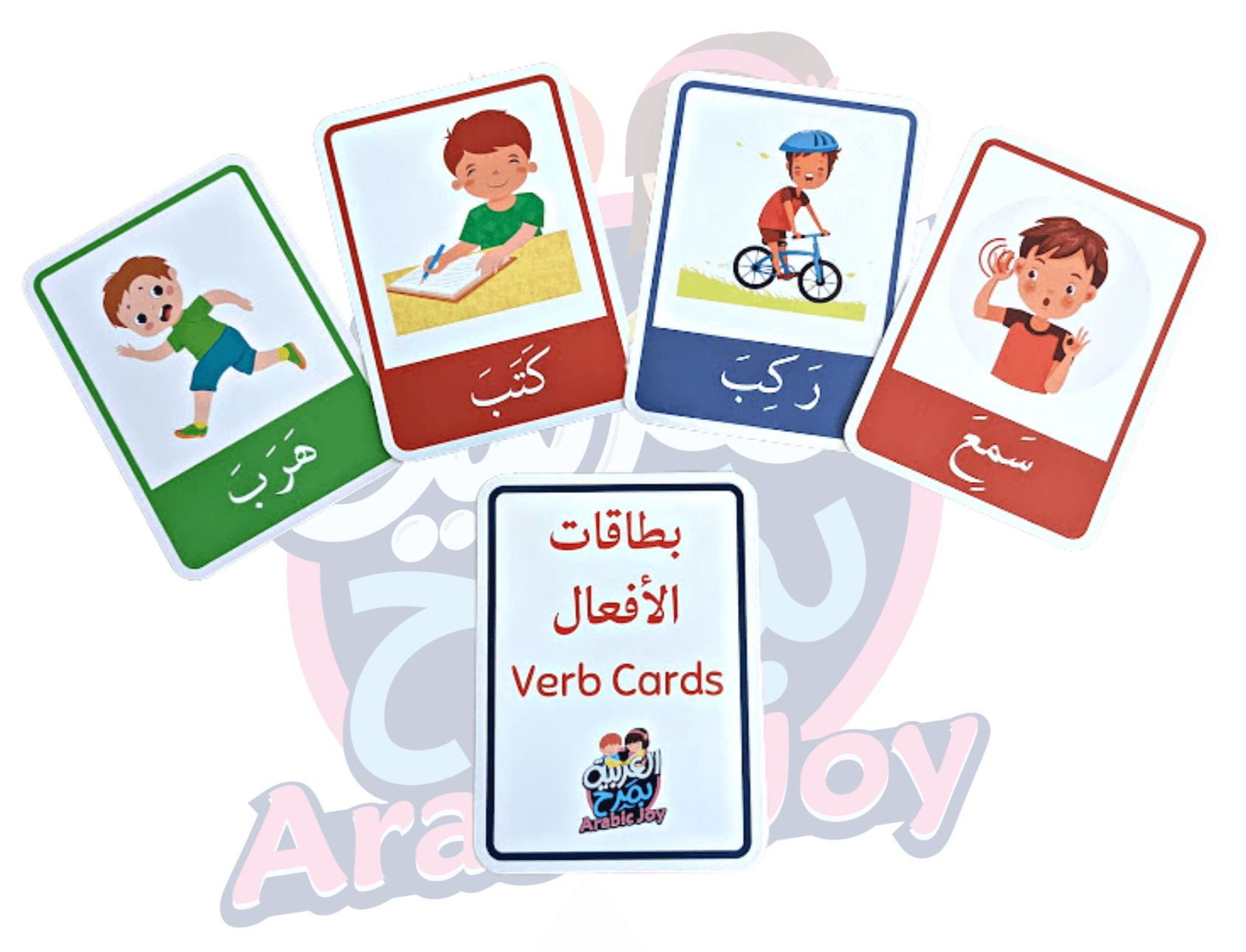 Arabic Verb Flashcards - بطاقات الأفعال - Arabic Joy